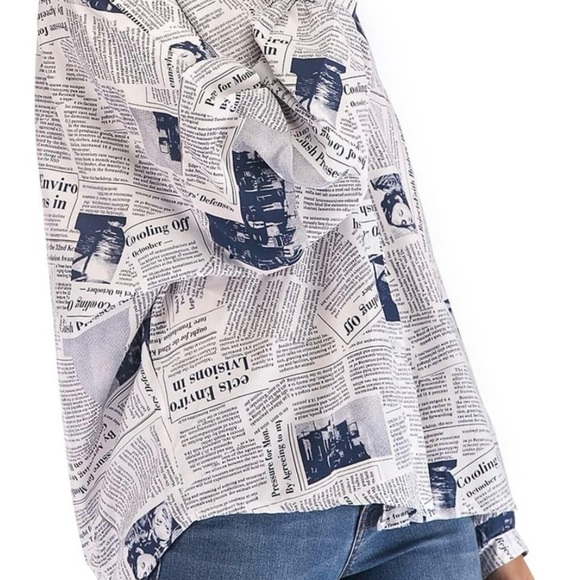 RINTONIX Women Sexy V Neck Letter Print Button Up Shirt 3/4 Sleeve Drape - Picture 2 of 6